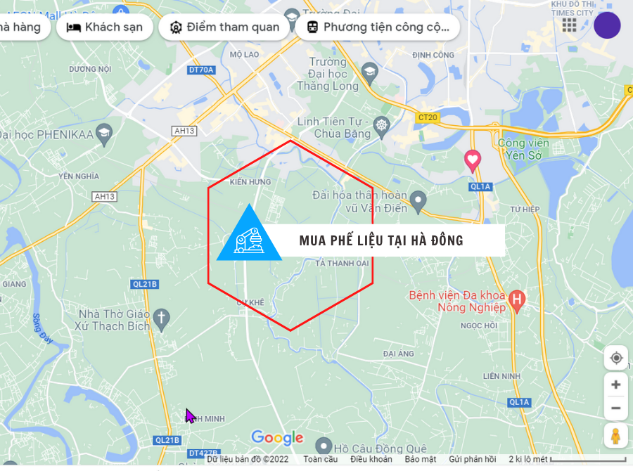 Mua phế liệu tại Hà Đông, Hà Nội