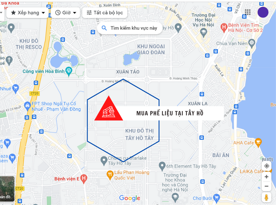 Mua phế liệu công trình Quận Tây Hồ