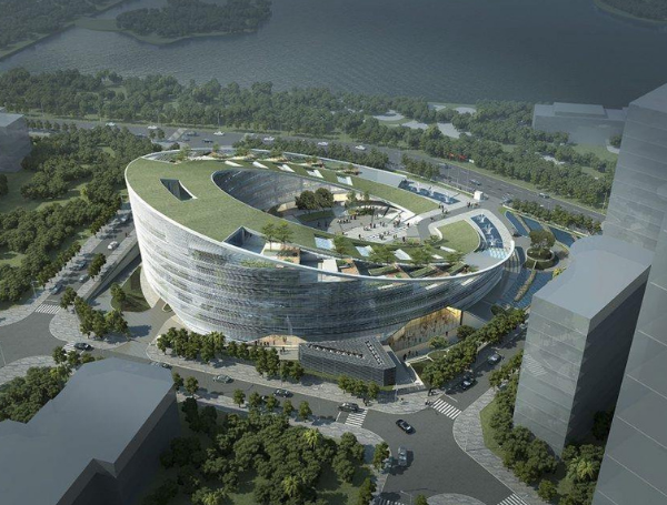 Trụ sở mới độc đáo của Viettel nhìn từ trên cao